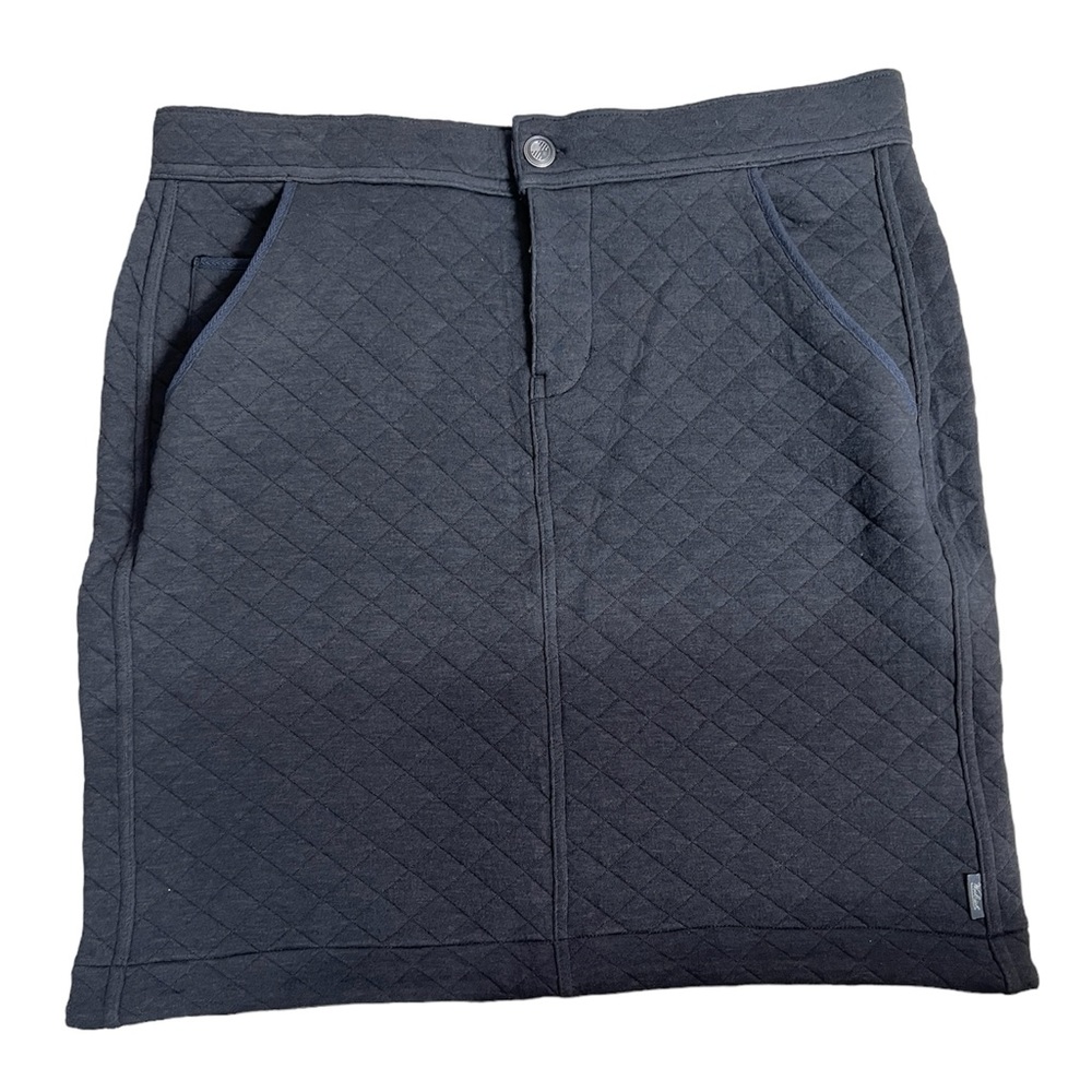 Woolrich Charcoal Grey Quilted Skirt Size 6